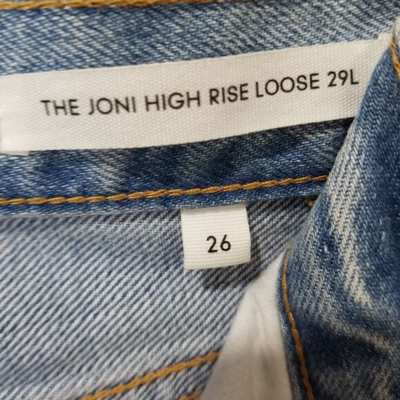 Denim Forum Jeans 26 29L The Joni High Rise Loose Button Fly Aritzia RCX10-6727B - Picture 4 of 12